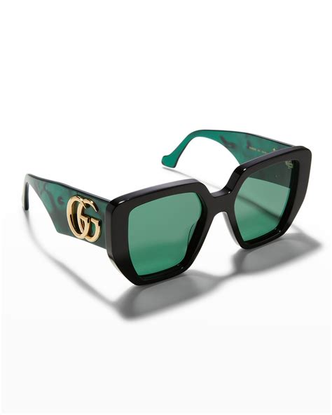 gucci oversized sunglasses vintage|gucci oversize rectangular sunglasses.